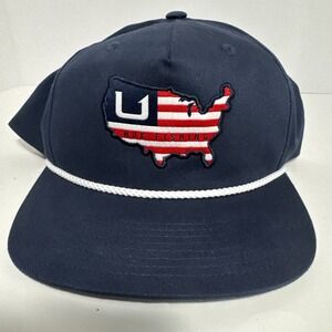 HUK MEN'S AMERICAN HUK‎ FISHING USA ROPE HAT/CAP.
